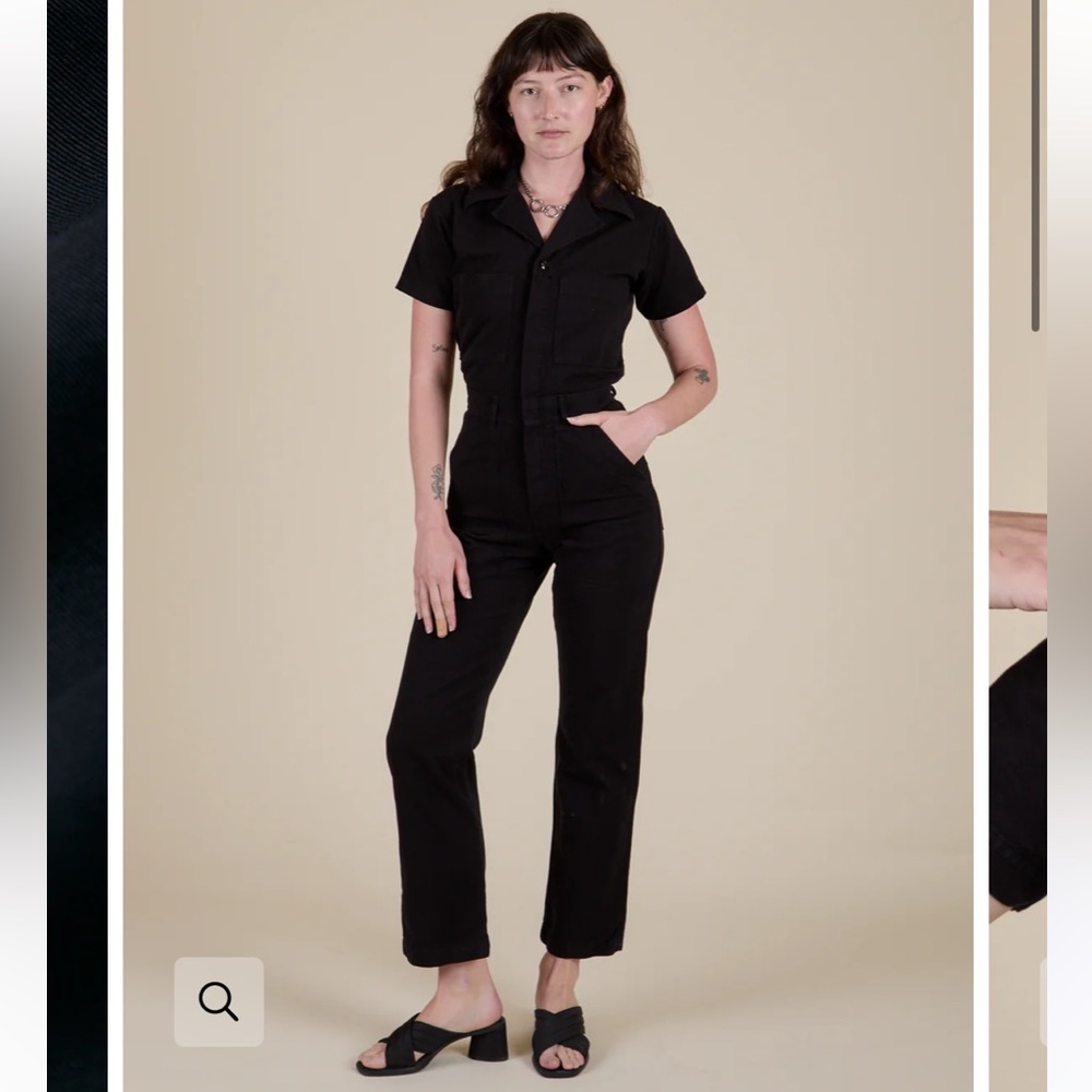 XS Big Bud Press Black Short-Sleeve Utility Jumpsuit - or trade for size Small!
